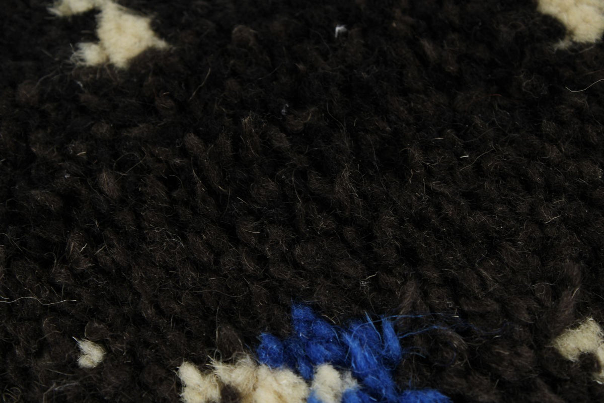 9x13 Gray and Blue Turkish Tribal Rug