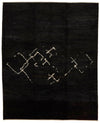 10x12 Black and Brown Turkish Tribal Rug