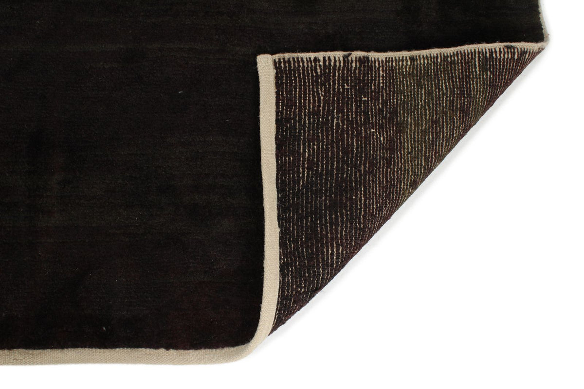 10x12 Black and Brown Turkish Tribal Rug