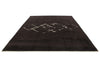 9x12 Brown and Ivory Turkish Tribal Rug