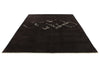 9x12 Brown and Ivory Turkish Tribal Rug