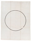 9x12 White and Black Turkish Tribal Rug