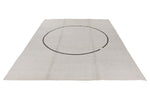 9x12 White and Black Turkish Tribal Rug