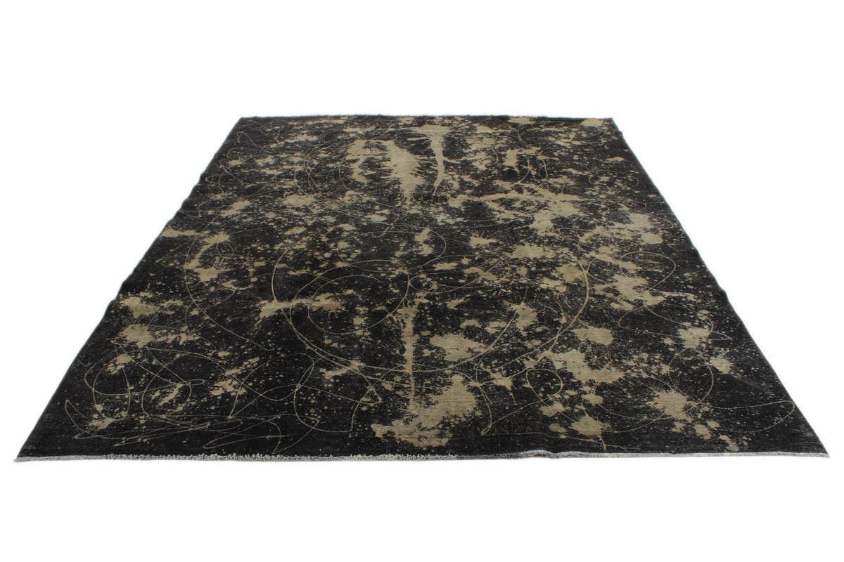 10x13 Black Turkish Tribal Rug