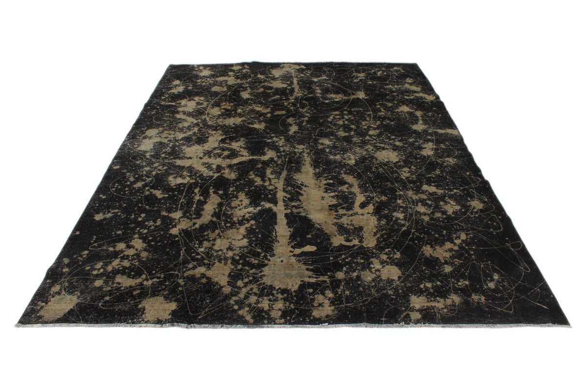 10x13 Black Turkish Tribal Rug