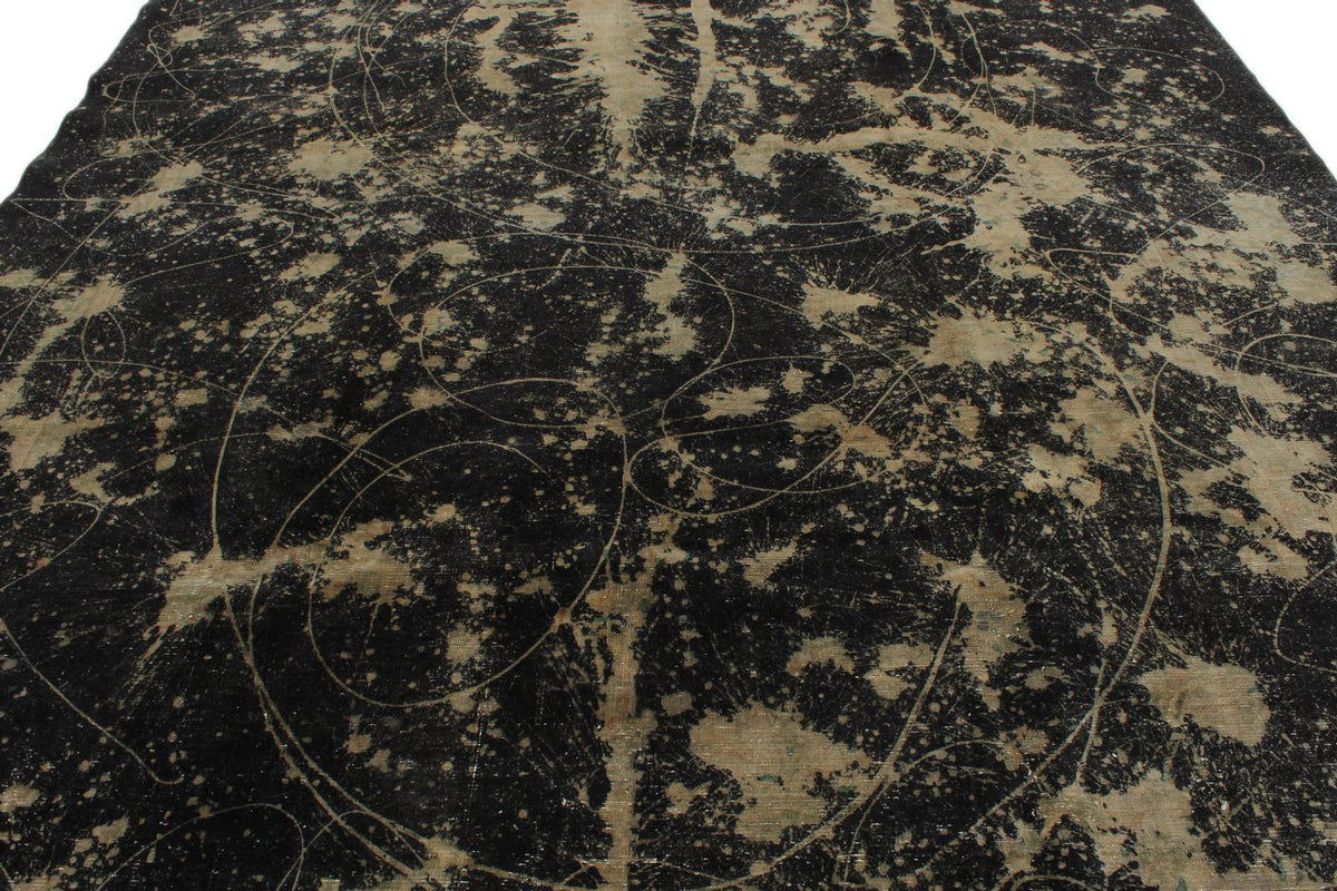 10x13 Black Turkish Tribal Rug