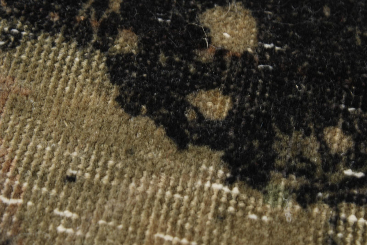 10x13 Black Turkish Tribal Rug