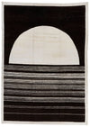 10x14 Black and White Turkish Tribal Rug