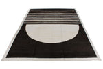 10x14 Black and White Turkish Tribal Rug