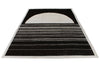 10x14 Black and White Turkish Tribal Rug