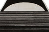 10x14 Black and White Turkish Tribal Rug