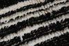 10x14 Black and White Turkish Tribal Rug