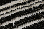 10x14 Black and White Turkish Tribal Rug