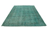 7x11 Turquoise Turkish Tribal Rug