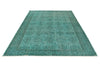 7x11 Turquoise Turkish Tribal Rug