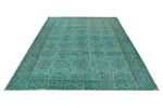 7x11 Turquoise Turkish Tribal Rug