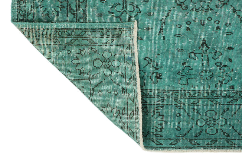 7x11 Turquoise Turkish Tribal Rug