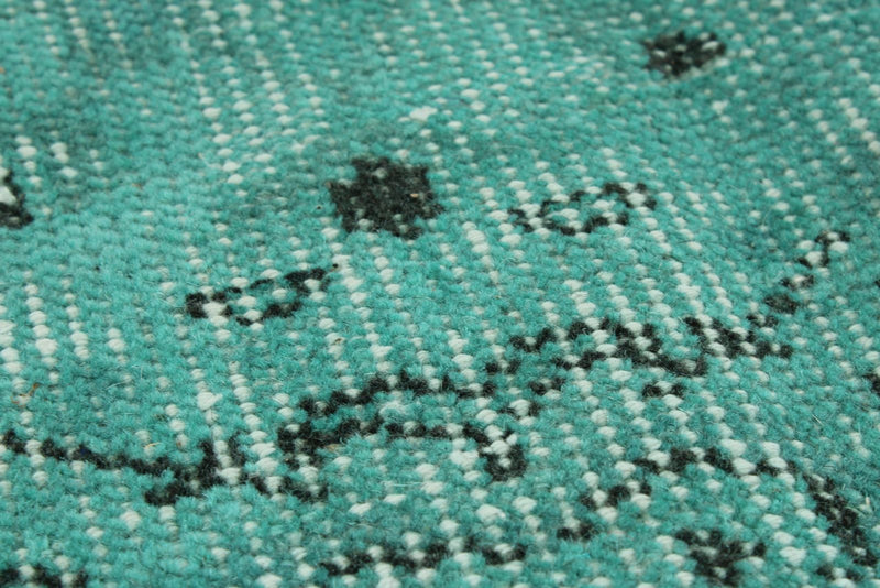 7x11 Turquoise Turkish Tribal Rug