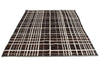 6x8 Beige and White Turkish Tribal Rug