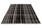 6x8 Beige and White Turkish Tribal Rug