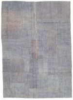 6x8 Gray Turkish Tribal Rug