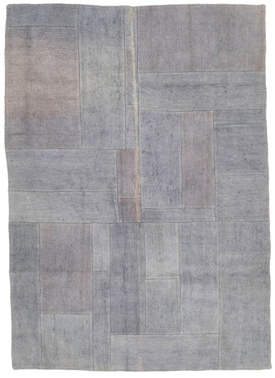 6x8 Gray Turkish Tribal Rug