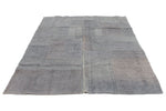 6x8 Gray Turkish Tribal Rug