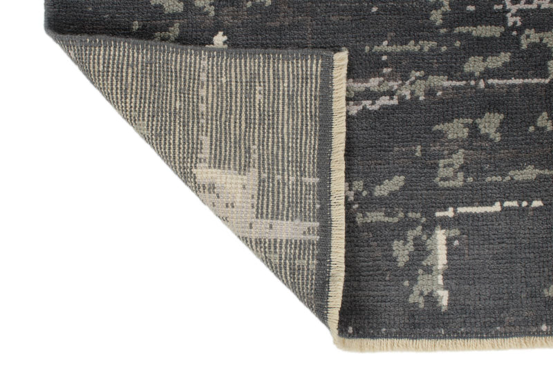 5x6 Gray and Multicolor Turkish Tribal Rug