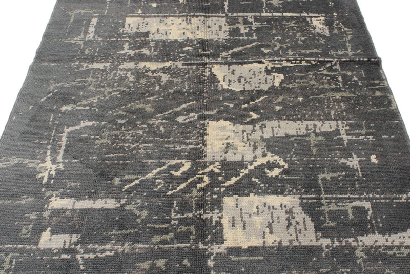 5x7 Gray and Multicolor Turkish Tribal Rug