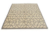5x7 Beige and Gray Turkish Tribal Rug