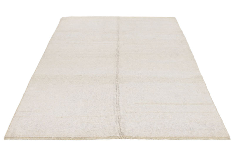 5x8 Beige Turkish Tribal Rug