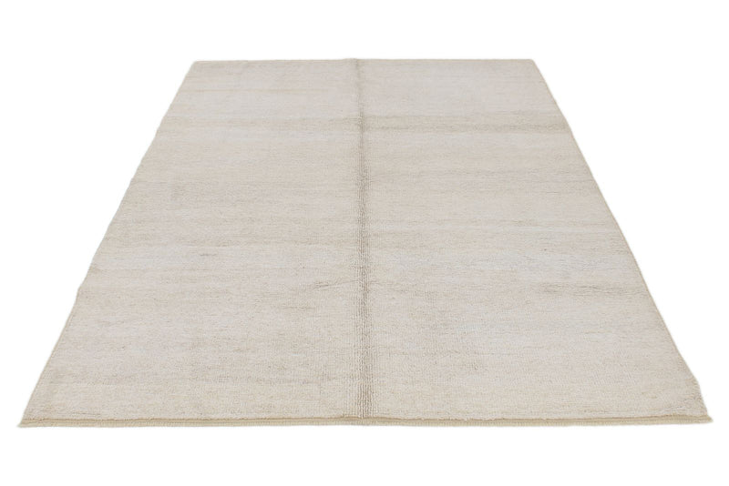 5x8 Beige Turkish Tribal Rug