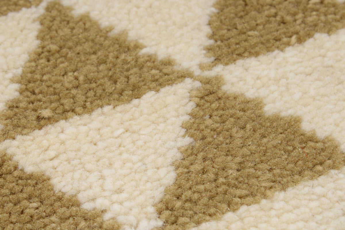 5x7 Ivory and Camel Turkish Tribal Rug