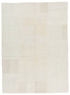 7x10 Ivory Turkish Patchwork Rug