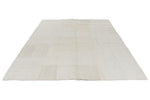 7x10 Ivory Turkish Patchwork Rug