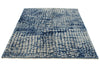 5x7 Ivory and Navy Turkish Tribal Rug