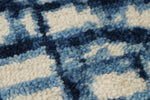 5x7 Ivory and Navy Turkish Tribal Rug