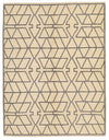 5x6 Ivory and Gray Turkish Tribal Rug