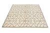 5x6 Ivory and Gray Turkish Tribal Rug