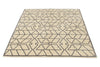 5x6 Ivory and Gray Turkish Tribal Rug