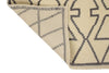 5x6 Ivory and Gray Turkish Tribal Rug