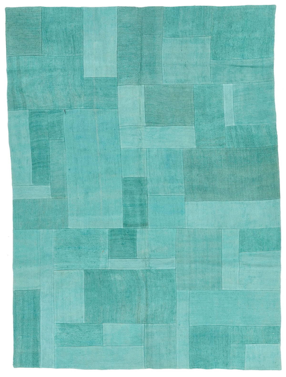 7x10 Turquoise Turkish Tribal Rug