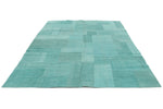 7x10 Turquoise Turkish Tribal Rug