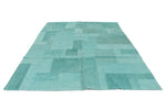 7x10 Turquoise Turkish Tribal Rug