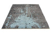 5x6 Brown and Blue Turkish Tribal Rug