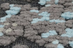 5x6 Brown and Blue Turkish Tribal Rug