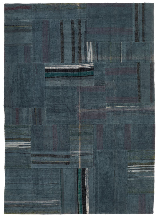 6x8 Gray Turkish Tribal Rug