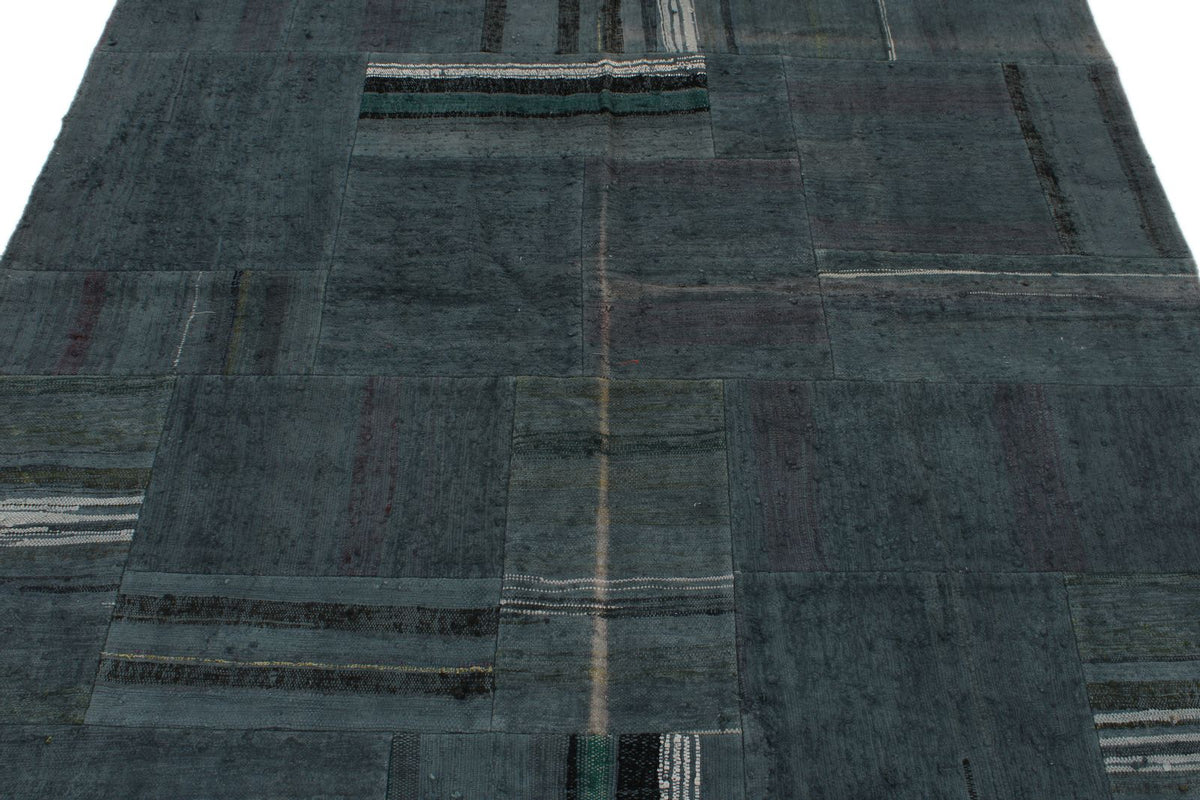 6x8 Gray Turkish Tribal Rug