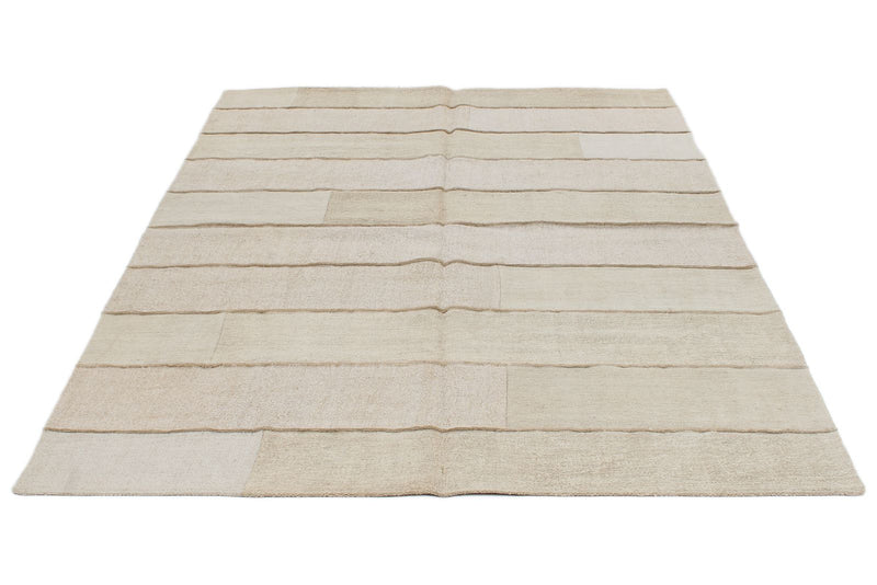 6x8 Gray Turkish Tribal Rug