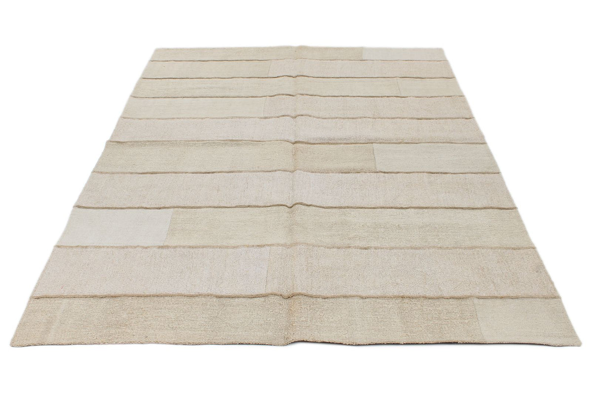 6x8 Gray Turkish Tribal Rug
